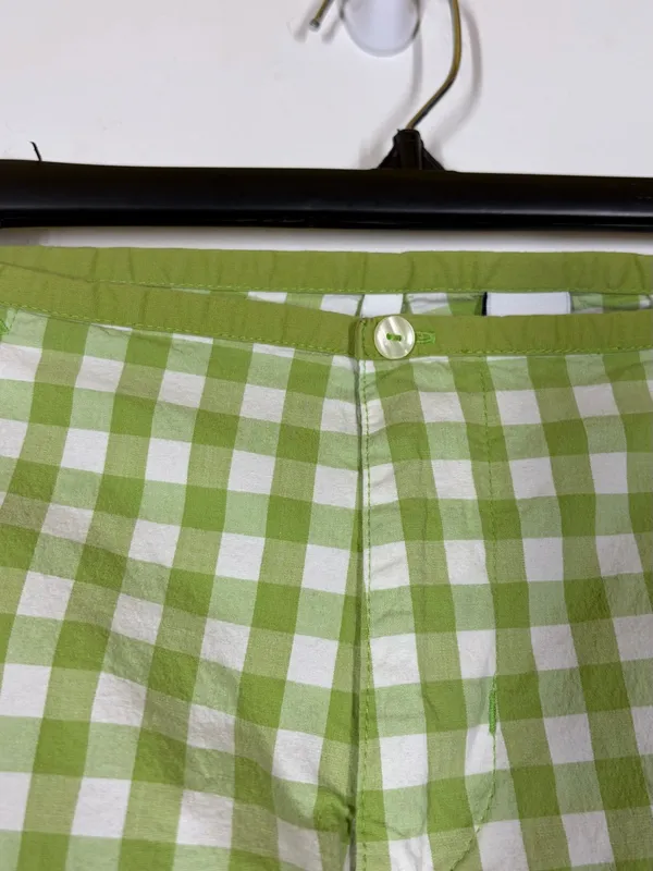 Y2K Abercrombie & Fitch Gingham Low Rise Capris Size 10 - Image 6
