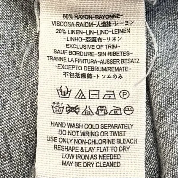 We The Free Just A Henley Top Linen Blend Gray Coastal Bohemian Flowy Comfort S - Image 9