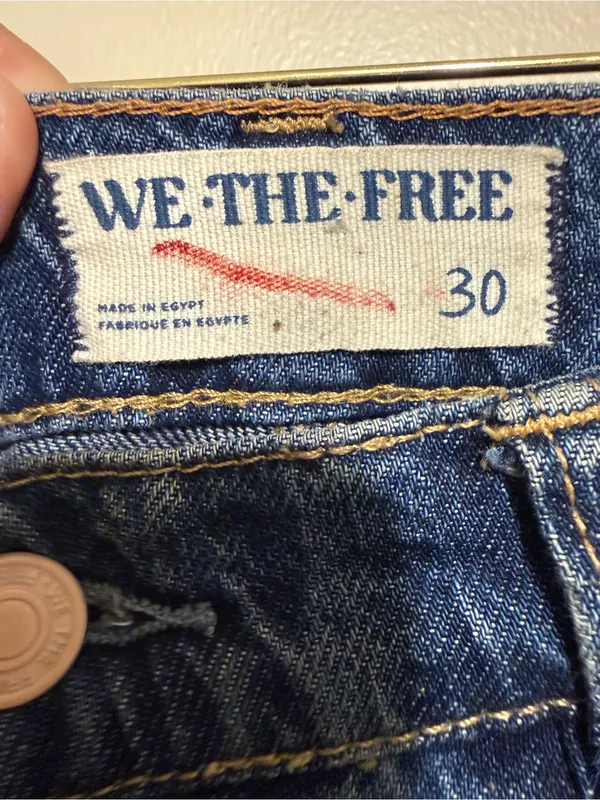 We The Free Straight-Leg Tinsley Baggy High Rise Straight Leg 30 - Image 2