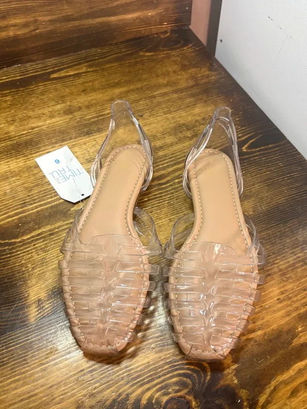 Time and tru clear jelly flats size 6 - Image 2