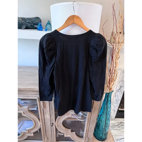 Pomander Place Puff Sleeve Top‎ Women Black XS - Image 3