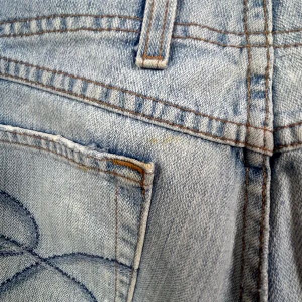 BKE Denim Light Wash Distressed Cropped Straight Leg Jeans Size 10 - Image 6
