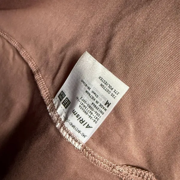 Uniqlo Women’s Medium Brown Cotton Wide Fit Shirt New Minimalist Capsule - Image 4