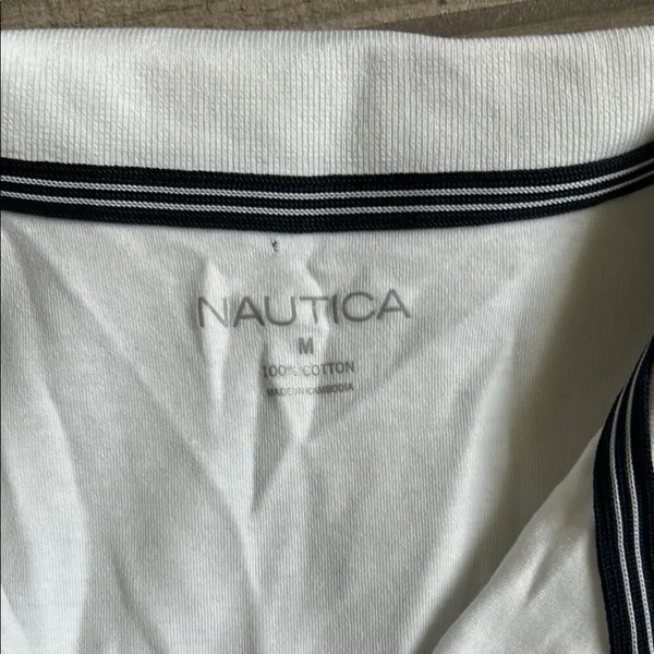 Nautica White Polo Classic Short Sleeve Top - Image 2