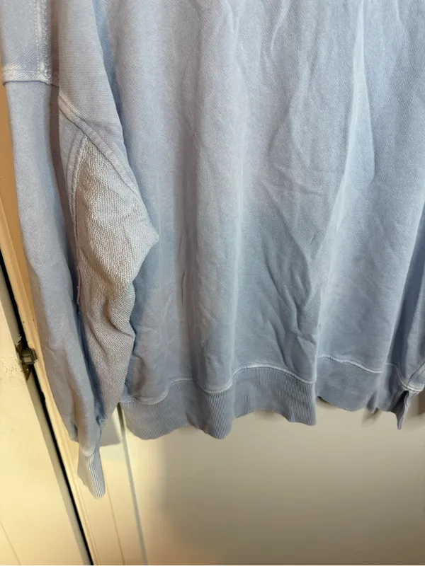 Aerie Baby Blue Mock Neck Oversized Sweatshirt - Image 7