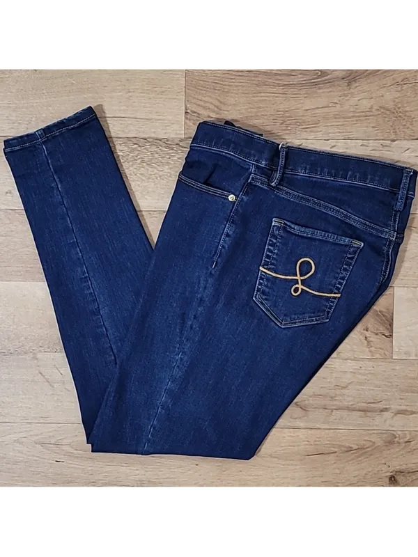 $138 Lilly Pulitzer Eagan High Rise Skinny Jeans in Bennet Wash size 2 - Image 6