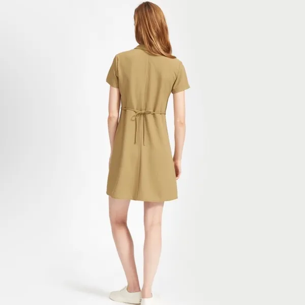 Everlane The Japanese GoWeave Notch Shirt Dress‎ Collar Mini Short Sleeve NWT 00 - Image 9