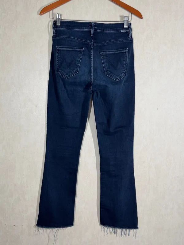 Mother Women’s The Insider Crop Step Fray Jeans in Night Tripper 25 - Image 5