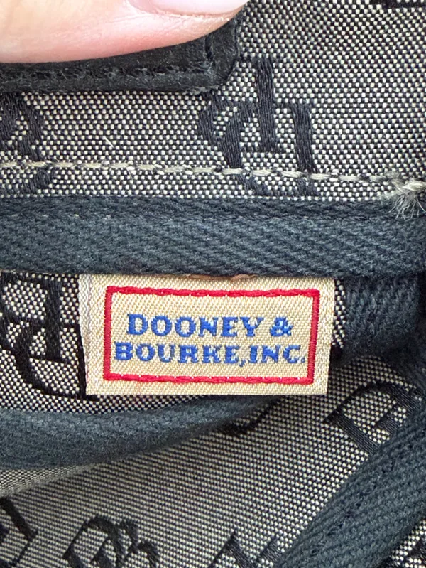 Dooney & Bourke Vintage DB Monogram Tote 3pc Set Bag Wallet Coin Purse Y2K Chic! - Image 15