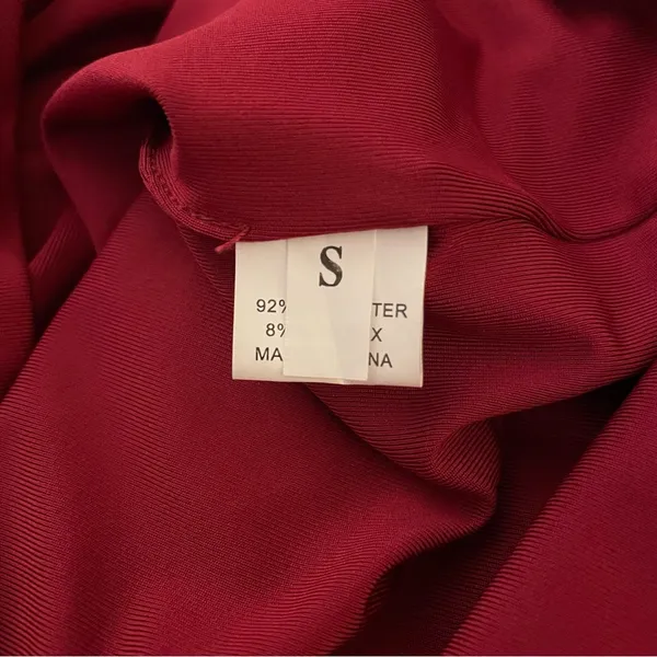 SHEIN Square Neck Crop Cami Tank Top, Red, Size S, NWOT - Image 5