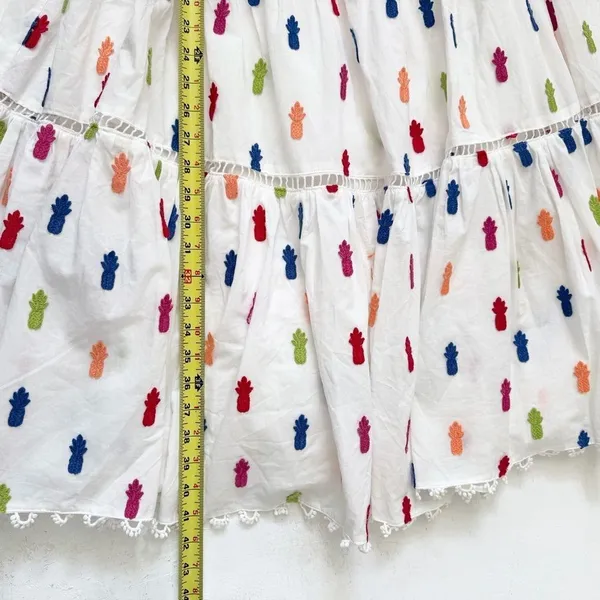 Farm Rio Anthropologie Multicolor Pineapple Midi Dress Size M - Image 11