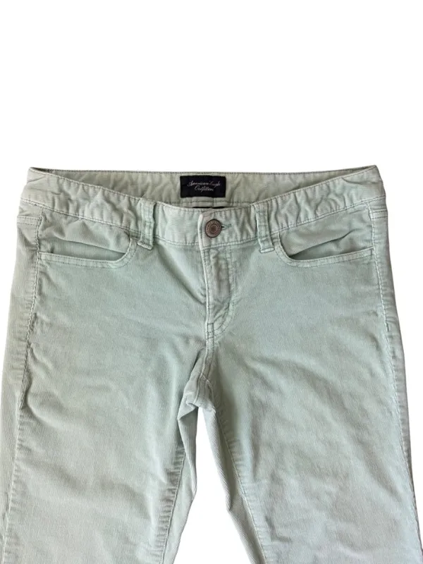 American Eagle super stretch women's mint green jegging with pockets size 8 reg - Image 3