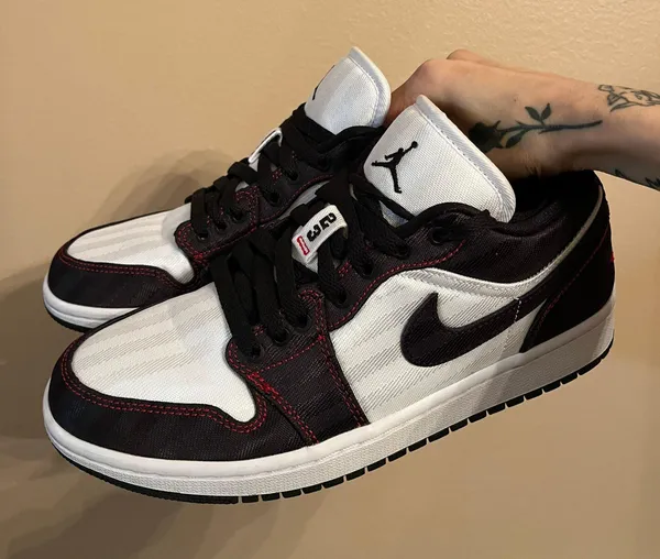 Air Jordan Wmns 1 Low SE Utility ‘White Black Red’ - Image 6