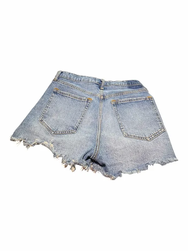 Abercrombie & Fitch Blue Distressed Denim Cutoff Shorts - Image 3