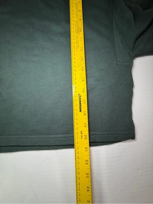 Zella Dark Green Boxy Cropped Scuba Crew Sweatshirt - Image 5