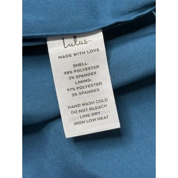 Lulu's Truly Picturesque Dark‎ Blue Teal Open Back Dress XL Cocktail Wedding NWT - Image 11
