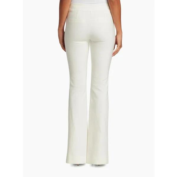 Maeve Slit-Hem Flare Trousers in Soft White Size 8 - Image 2