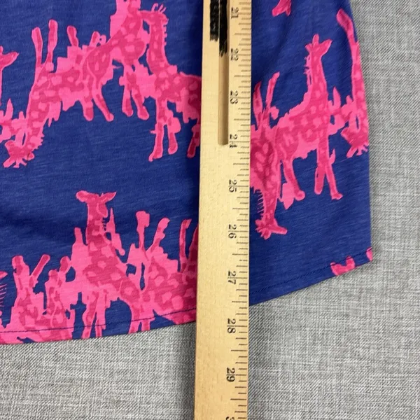 Lilly Pulitzer Dress Womens Large Pink Giraffe Print Strapless Sundress Mini - Image 6