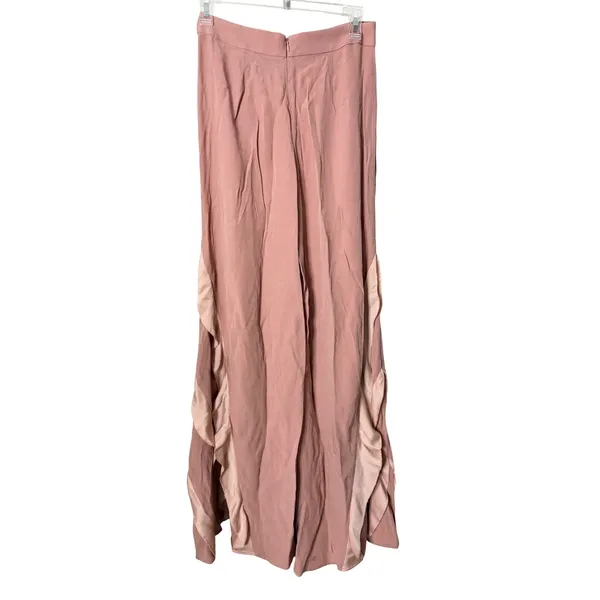 Alexis Julless Pants Rose Pink Wide Leg Ruffle High Waisted Trousers XS - Image 4