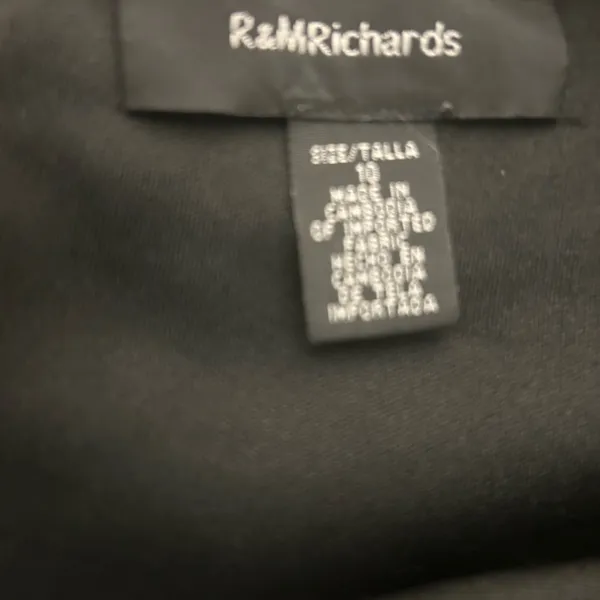 R&M Richards Black and White Sleeveless Sheath Midi Dress size 10 beautiful! - Image 3