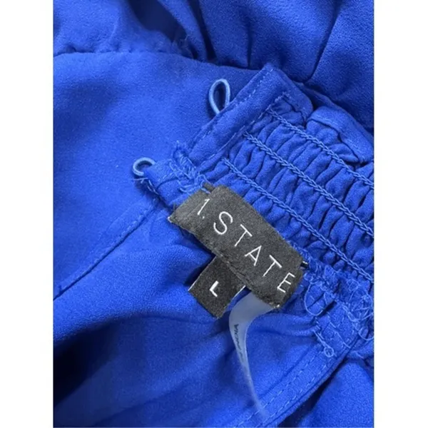 1.STATE Sleeveless‎ Smocked Tiered Mini Short Dress Size Large - Image 6