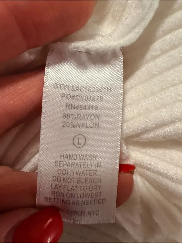 Cyrus Cotton Ribbed Off White Tank Top - Image 4