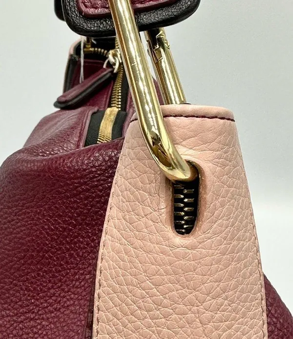 Furla Hobo Bicolor Leather Shoulder Bag - Image 7