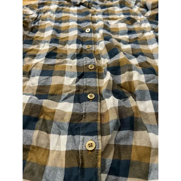 Lucky Brand Shirt Women Size Small Button‎ Up Plaid Back Buttons Preppy Modern - Image 9