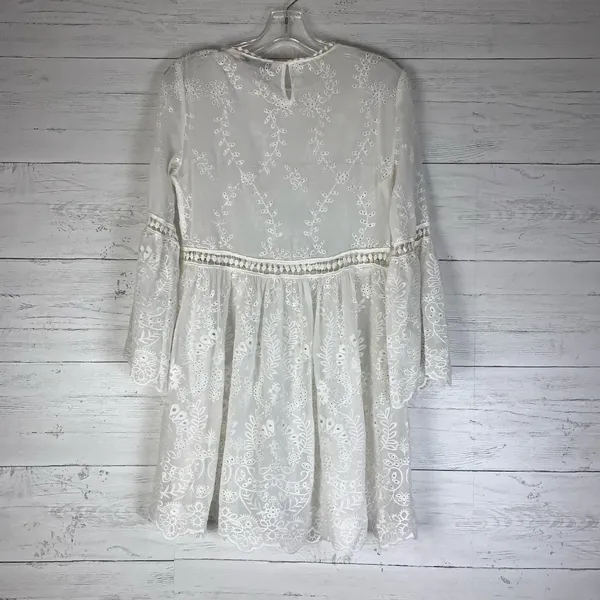 Zara White Lace Fairytale Dress size XS - Image 2
