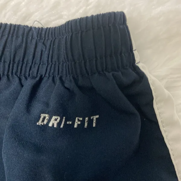 Nike Dri-Fit Women Blue Athletic Brief Lined Running Shorts Pants. Size-Large. - Image 9
