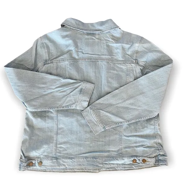 LEVI’S Women’s Denim Trucker Jacket Sun Baked Blue Size 3X NEW - Image 3