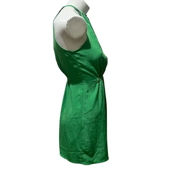 Zara Basic Women's XS Green Halter Neck Mini Dress Standard Casual Summer - Image 4