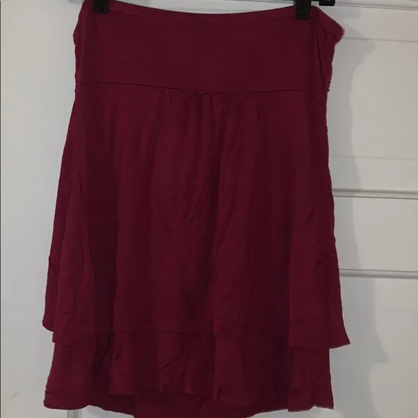 Wet Seal Fancy Burgundy Tube Top with Tie - Image 3