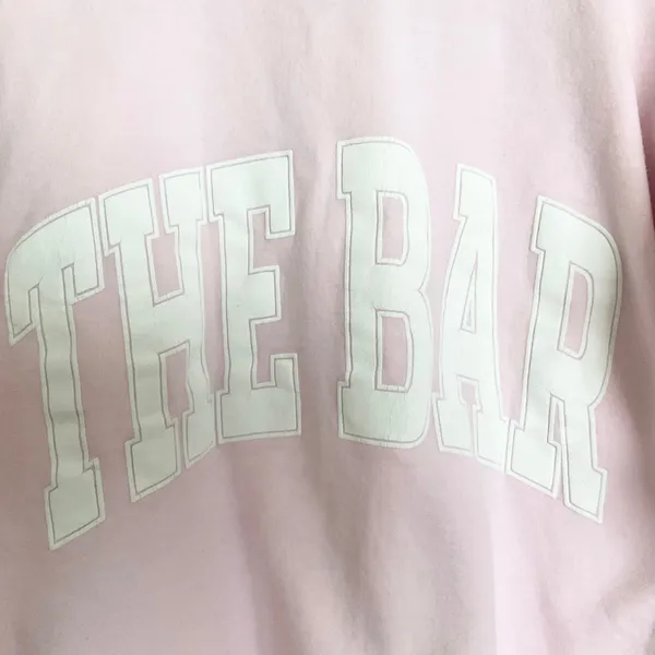 The Bar Varsity Sweatshirt Blush L - Image 4