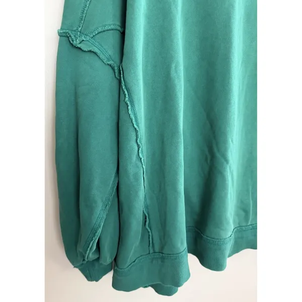 Free People We The Free We Hoodie Cadmium‎ Green Women's Size XS - Image 8