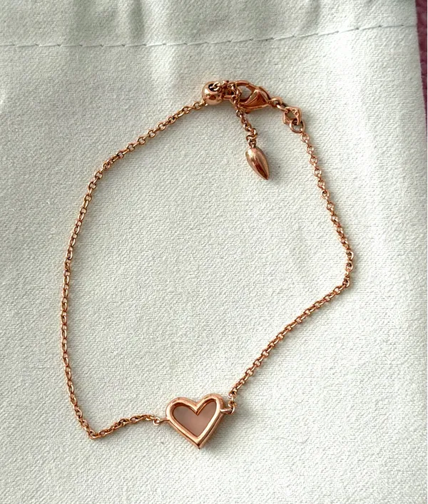 Ari Kendra Scott Heart Bracelet Rose Gold - Image 4