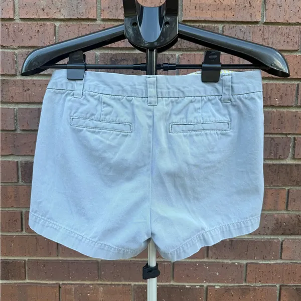 Merona Women's Size 2 Solid Gray Blue Shorts Chino 3" Inseam Short Summer - Image 3