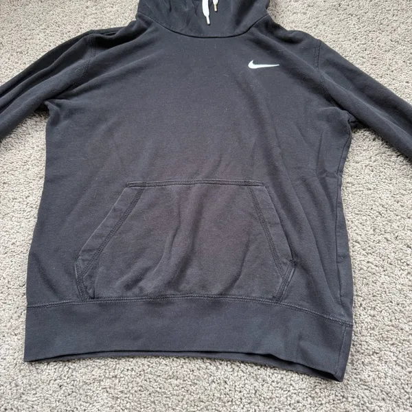 Women’s Nike Sportswear Club Fleece Funnel Hoodie Black Size Small - Image 4