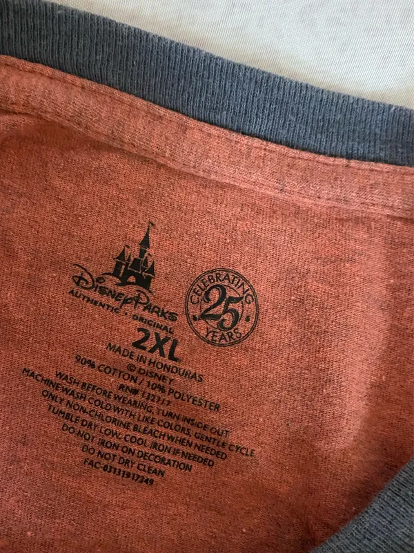 disney flower garden orange Tshirt  - Image 5