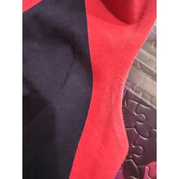 Lilly Pulitzer Womens XS Navy Coral Striped V-Neck Sleeveless Maxi Dress‎ - Image 6