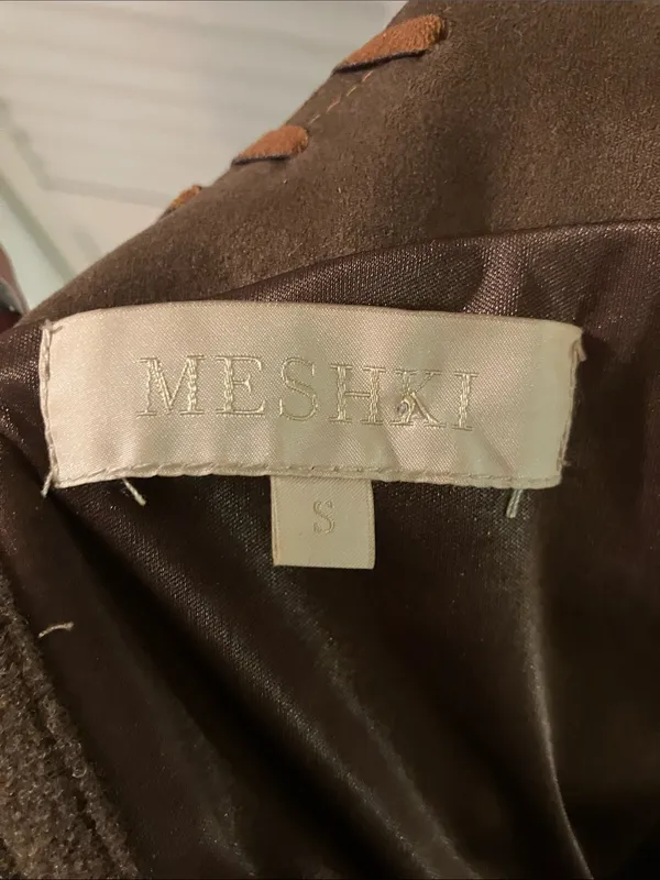 Meshki Audrey Faux Suede Leather Corset Size Small - Image 6