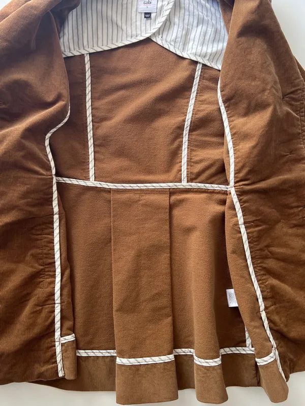 CAbi Journey Jacket #3554 Brown Corduroy Blazer S Fall Cotton Lyocell - Image 8