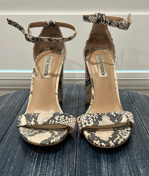 Steve Madden Snake Print Heels - Image 3