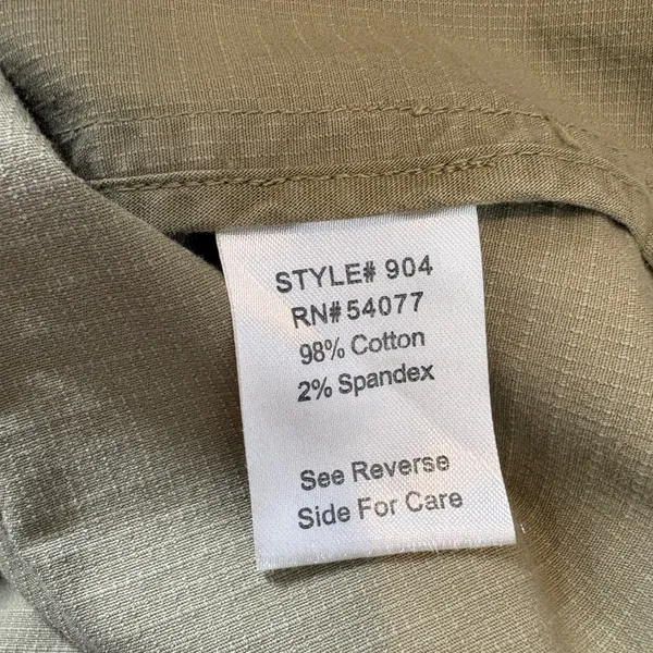 Cabi 904 Womens Khaki Tan Ripstop Military Safari Jacket Double Breasted Small - Image 5
