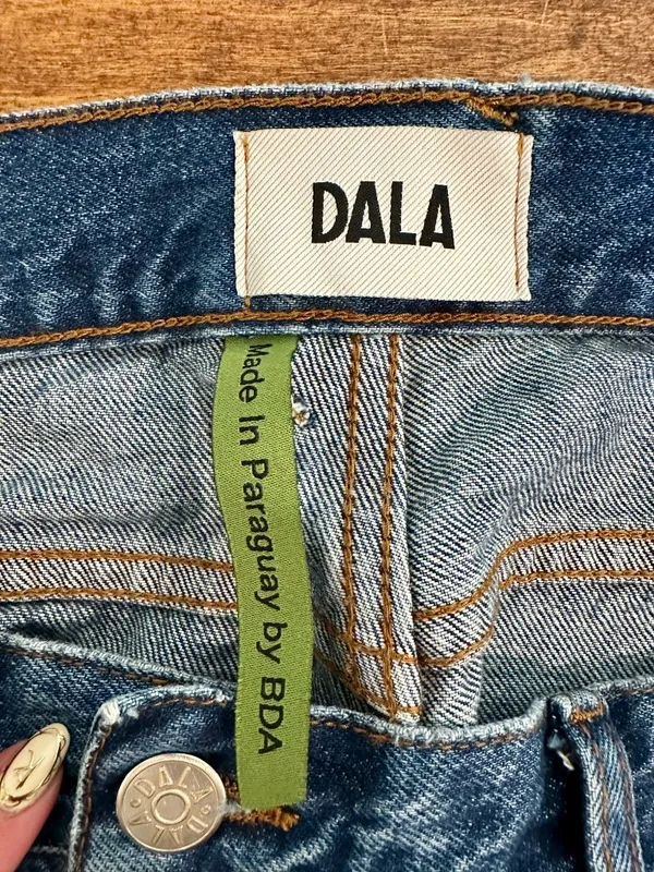 DALA Alley High Rise Straight Leg Jeans Flat Blue 31 - Image 3
