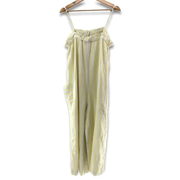 Stoney Clover Lane‎ x Target Striped Jumpsuit Light Yellow Large - Image 3