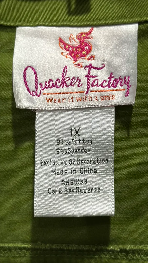 Quacker Factory Rhinestone Jacket w/Jewel Buttons Size 1X - Image 7