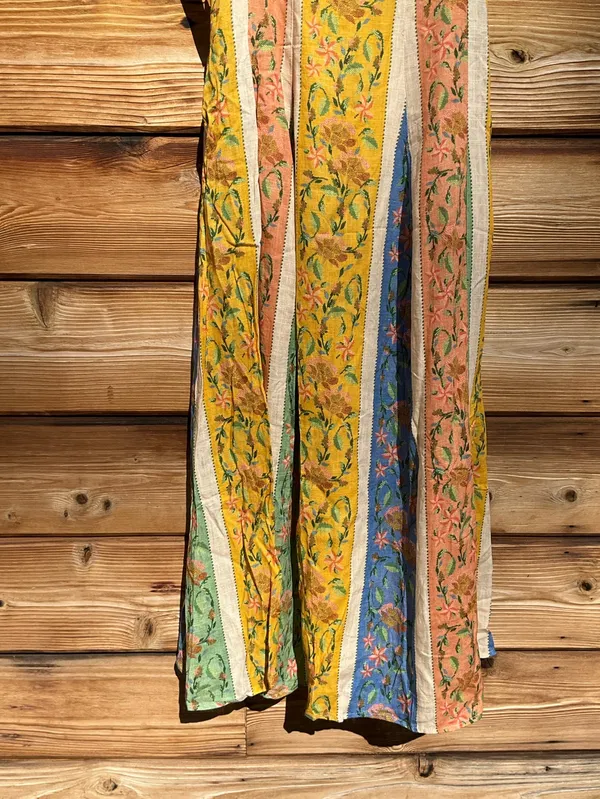 Few Moda Anaya Size 4 Multi Color Yellow Blue Midi Dress - Image 10