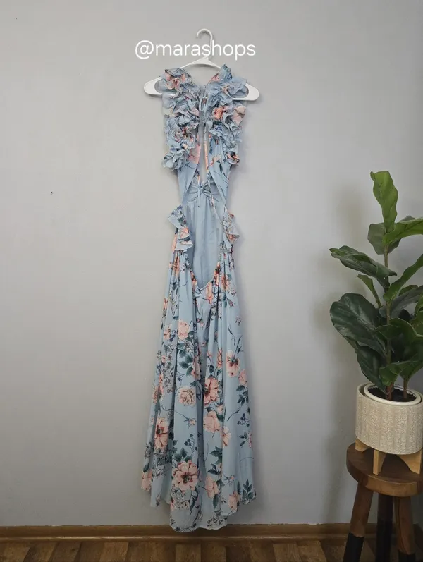Petal & Pup Lucah Floral Print Ruffle Dress - Image 7