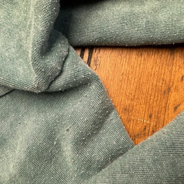 Colsie Sweatshirt‎ Womens Large Green Distressed Crewneck Pullover Lounge Top - Image 4